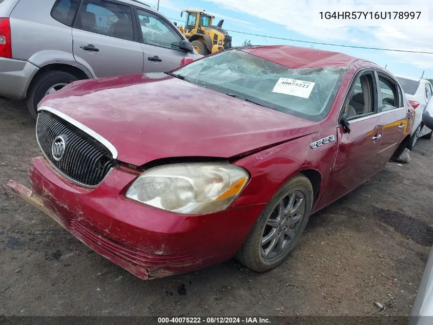 1G4HR57Y16U178997 2006 Buick Lucerne Cxl