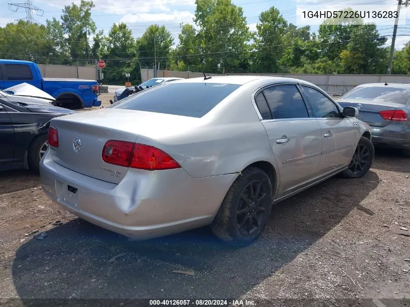 1G4HD57226U136283 2006 Buick Lucerne Cxl