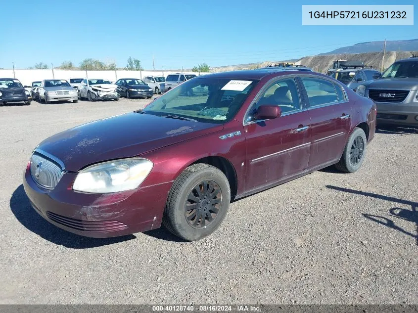 2006 Buick Lucerne Cx VIN: 1G4HP57216U231232 Lot: 40128740