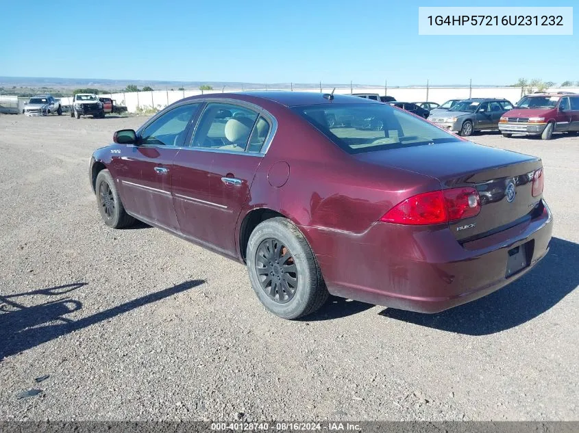 2006 Buick Lucerne Cx VIN: 1G4HP57216U231232 Lot: 40128740