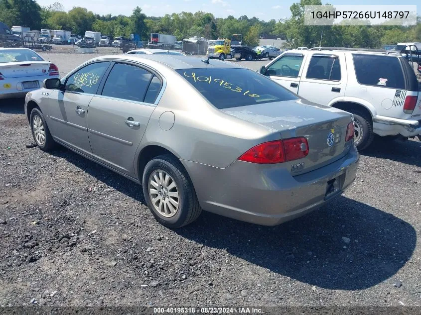 2006 Buick Lucerne Cx VIN: 1G4HP57266U148797 Lot: 40195318