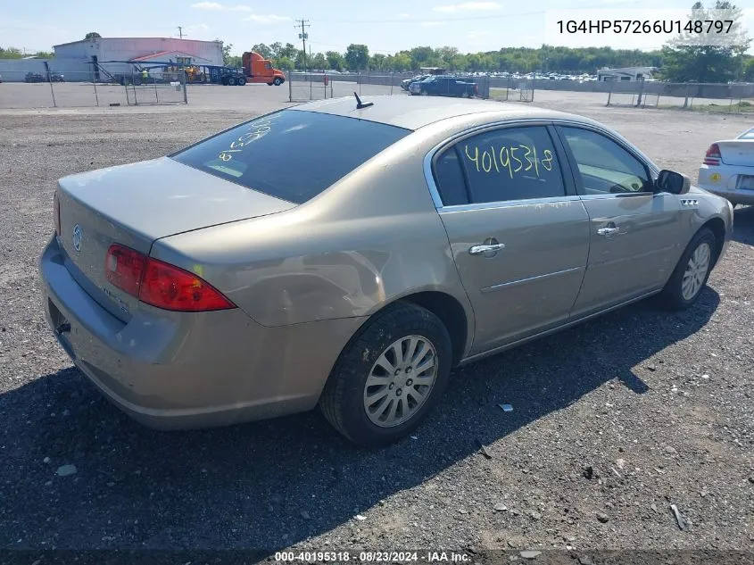 2006 Buick Lucerne Cx VIN: 1G4HP57266U148797 Lot: 40195318