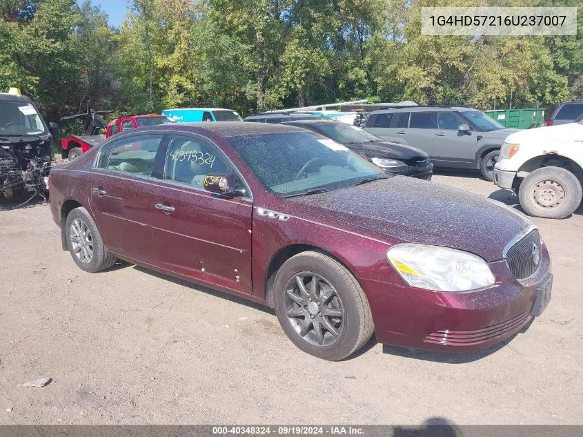 2006 Buick Lucerne Cxl VIN: 1G4HD57216U237007 Lot: 40348324