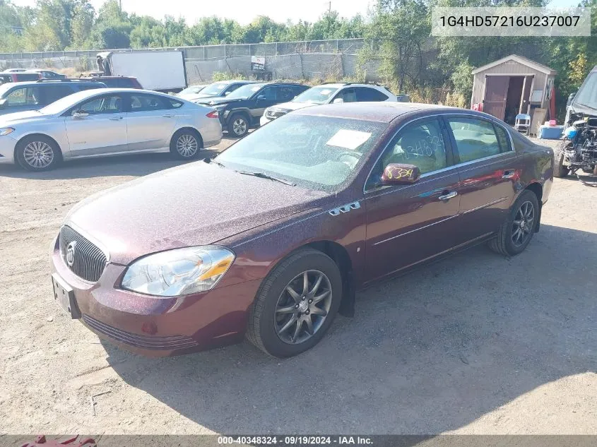 2006 Buick Lucerne Cxl VIN: 1G4HD57216U237007 Lot: 40348324