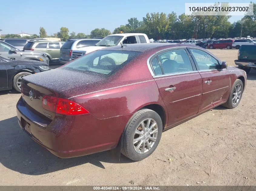 1G4HD57216U237007 2006 Buick Lucerne Cxl