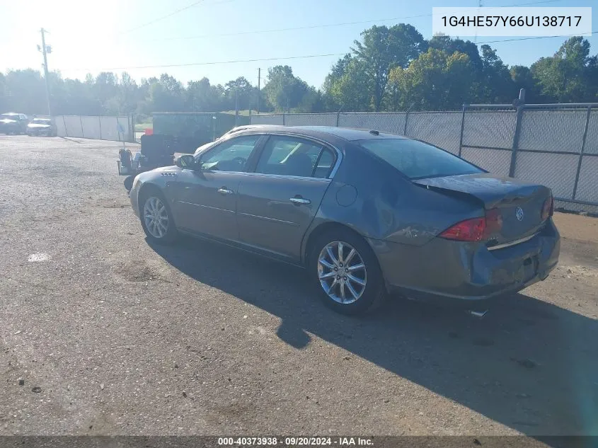 2006 Buick Lucerne Cxs VIN: 1G4HE57Y66U138717 Lot: 40373938