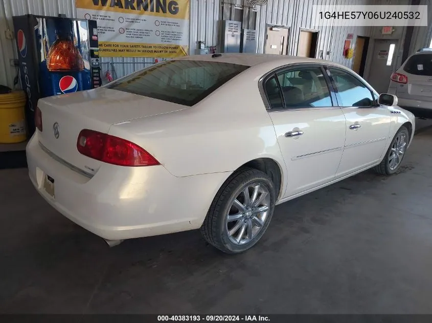 2006 Buick Lucerne Cxs VIN: 1G4HE57Y06U240532 Lot: 40383193