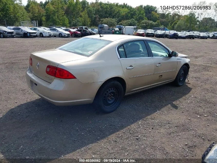 1G4HD57286U206983 2006 Buick Lucerne Cxl