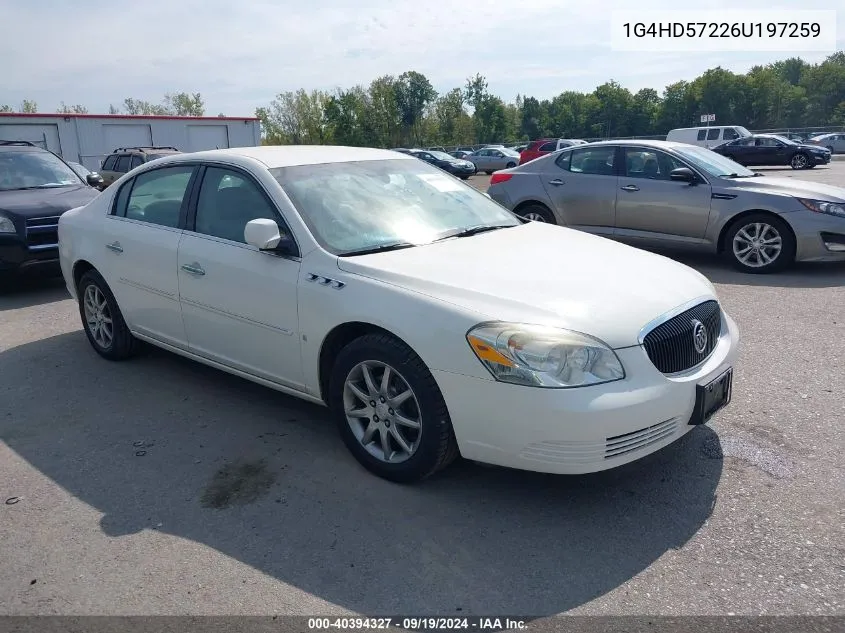 2006 Buick Lucerne Cxl VIN: 1G4HD57226U197259 Lot: 40394327