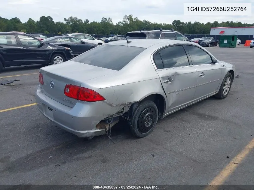 2006 Buick Lucerne Cxl VIN: 1G4HD57266U252764 Lot: 40435897