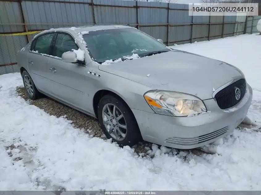 1G4HD57206U244112 2006 Buick Lucerne Cxl