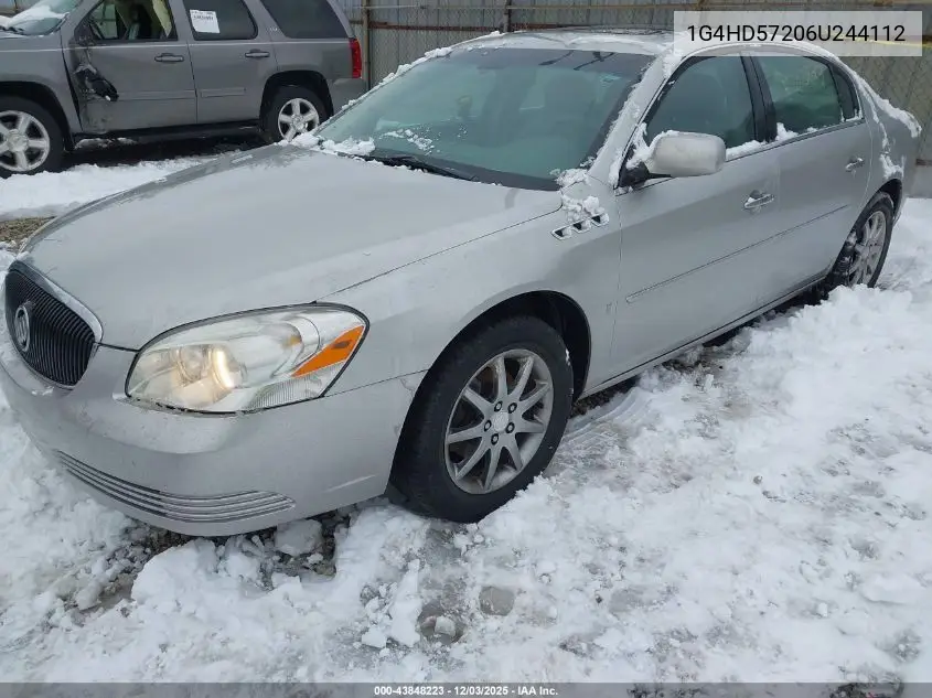 1G4HD57206U244112 2006 Buick Lucerne Cxl