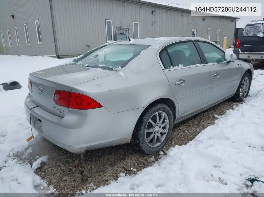 1G4HD57206U244112 2006 Buick Lucerne Cxl
