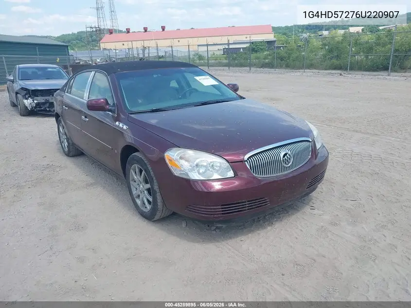 2006 Buick Lucerne Cxl VIN: 1G4HD57276U220907 Lot: 45289895