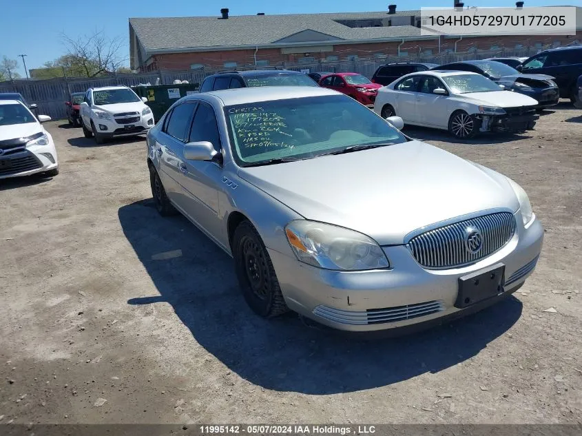 2007 Buick Lucerne Cxl VIN: 1G4HD57297U177205 Lot: 11995142