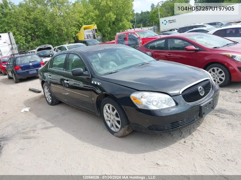 2007 Buick Lucerne Cxl VIN: 1G4HD57257U197905 Lot: 12056026