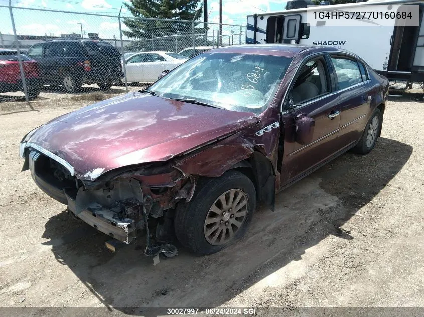 2007 Buick Lucerne Cx VIN: 1G4HP57277U160684 Lot: 30027997