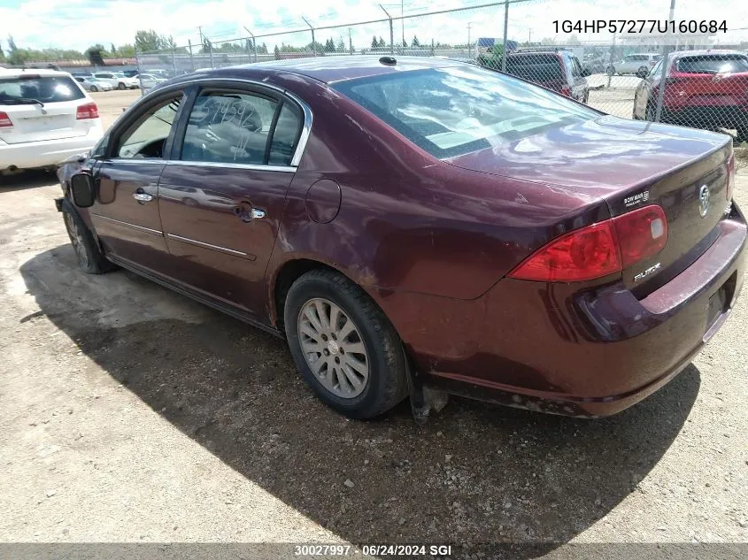 2007 Buick Lucerne Cx VIN: 1G4HP57277U160684 Lot: 30027997