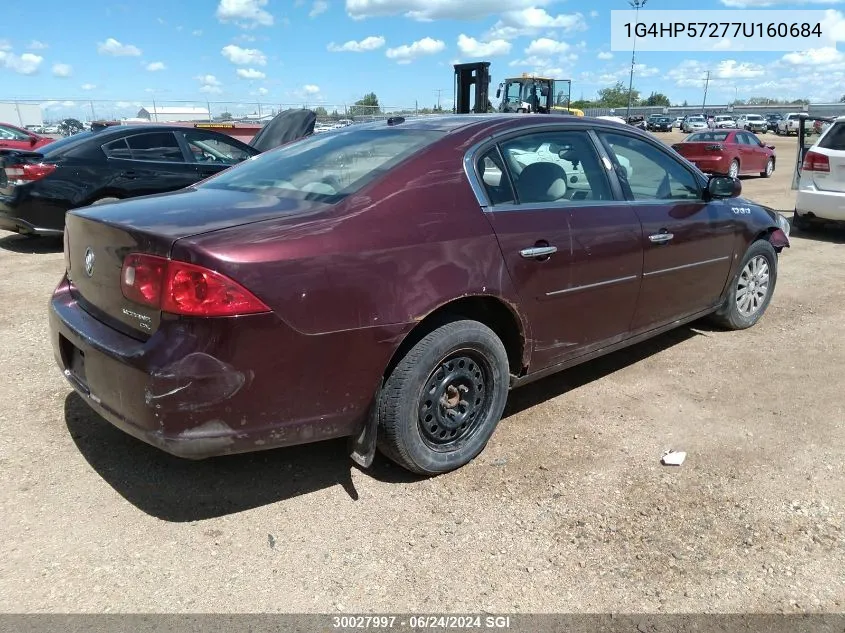 2007 Buick Lucerne Cx VIN: 1G4HP57277U160684 Lot: 30027997