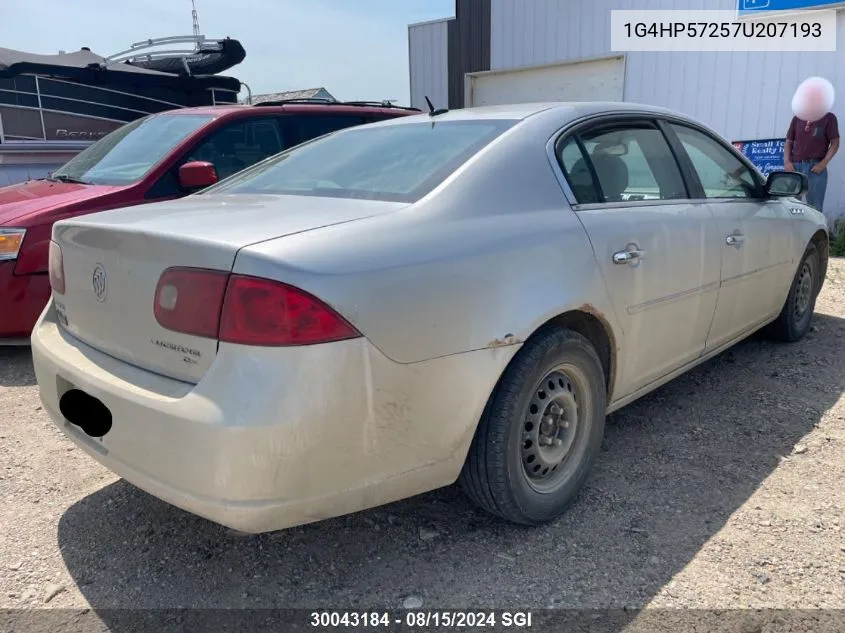 2007 Buick Lucerne Cx VIN: 1G4HP57257U207193 Lot: 30043184