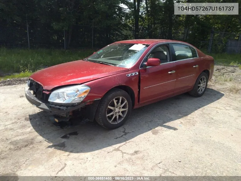 2007 Buick Lucerne V6 Cxl VIN: 1G4HD57267U161737 Lot: 36851455