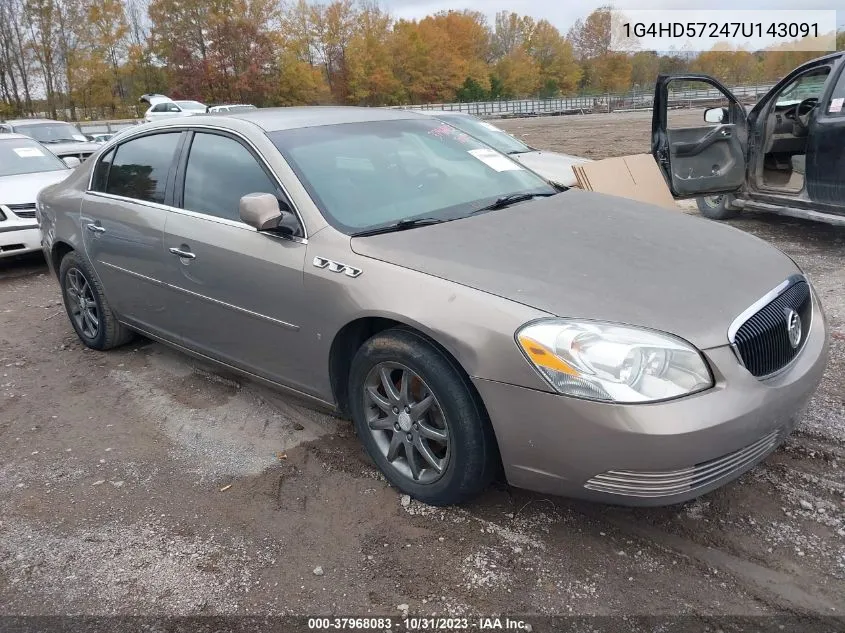 1G4HD57247U143091 2007 Buick Lucerne Cxl