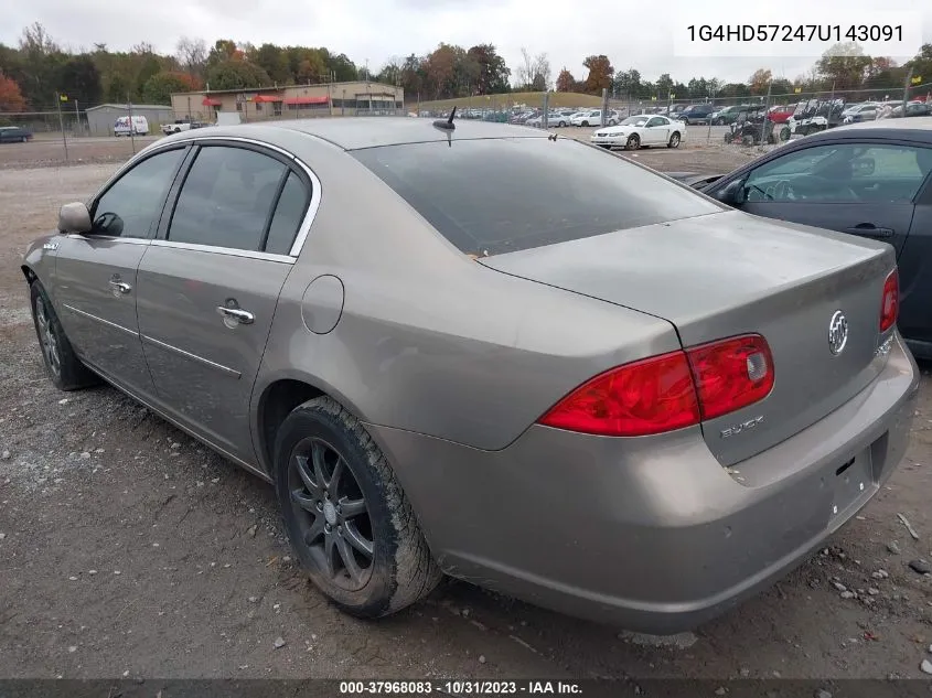 1G4HD57247U143091 2007 Buick Lucerne Cxl