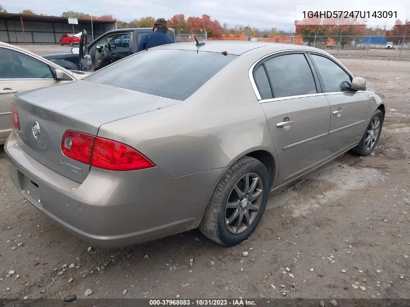 1G4HD57247U143091 2007 Buick Lucerne Cxl