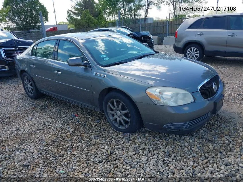 1G4HD57247U217108 2007 Buick Lucerne Cxl