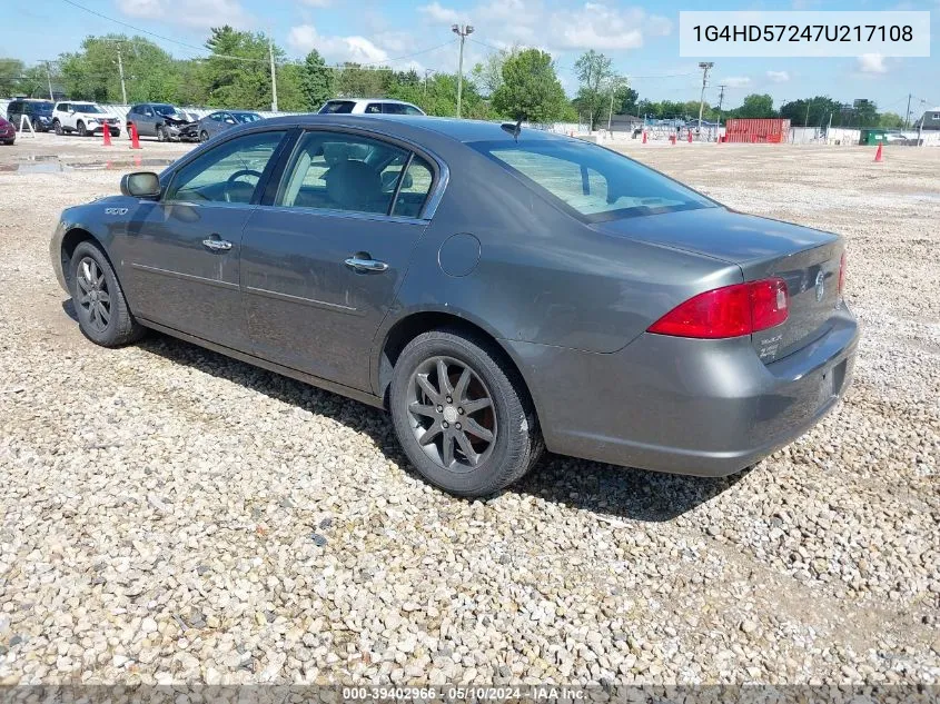 2007 Buick Lucerne Cxl VIN: 1G4HD57247U217108 Lot: 39402966