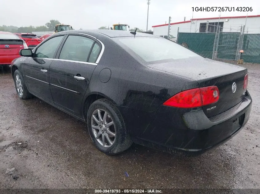 2007 Buick Lucerne Cxl VIN: 1G4HD57267U143206 Lot: 39419793