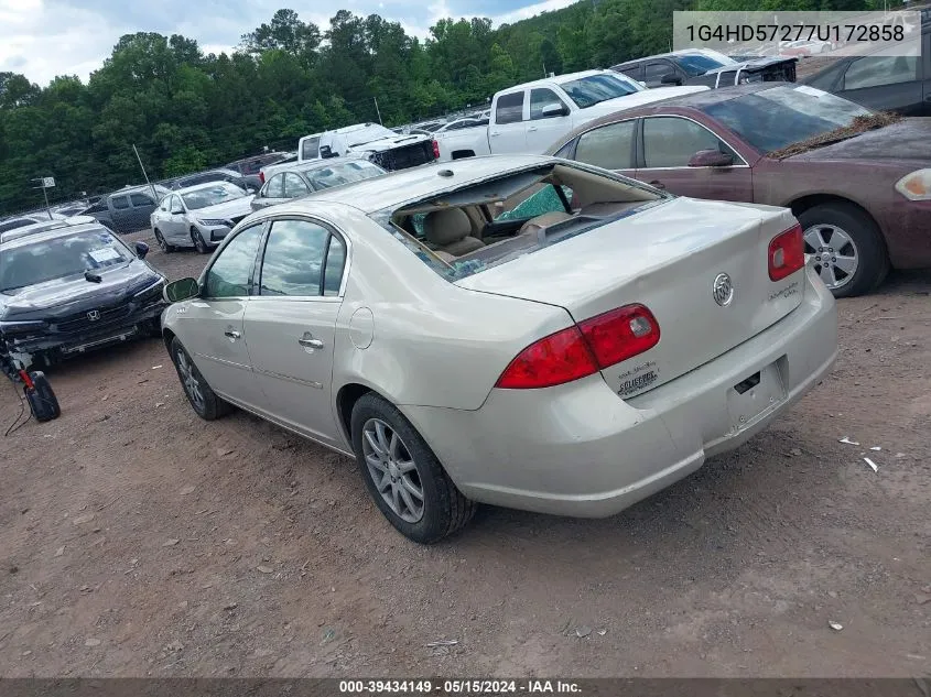 2007 Buick Lucerne Cxl VIN: 1G4HD57277U172858 Lot: 39434149