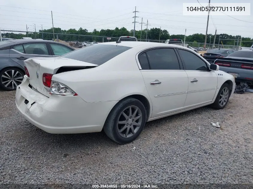 2007 Buick Lucerne Cxl VIN: 1G4HD57277U111591 Lot: 39434855