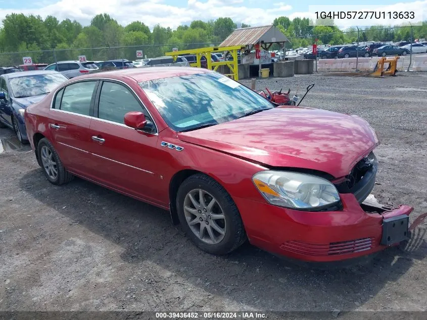 2007 Buick Lucerne Cxl VIN: 1G4HD57277U113633 Lot: 39436452