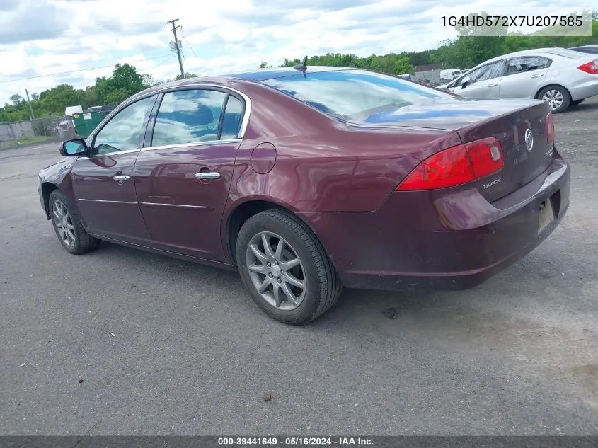 2007 Buick Lucerne Cxl VIN: 1G4HD572X7U207585 Lot: 39441649