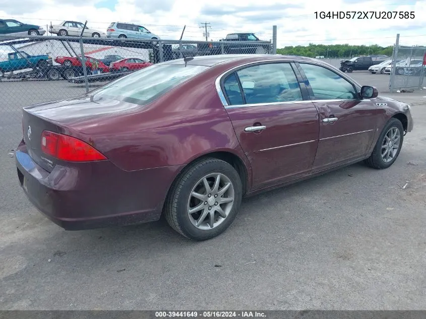 2007 Buick Lucerne Cxl VIN: 1G4HD572X7U207585 Lot: 39441649