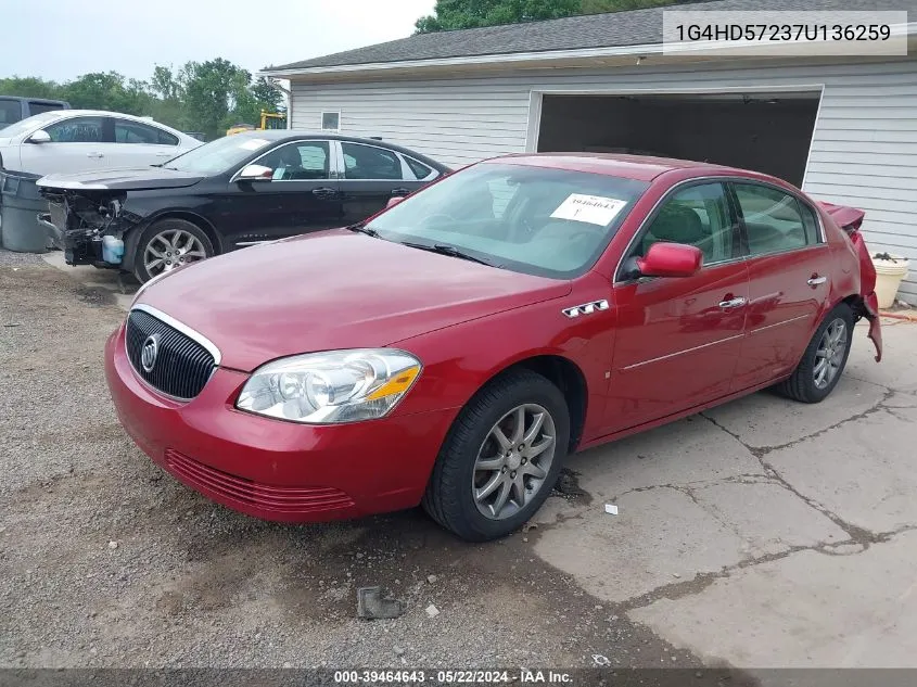 1G4HD57237U136259 2007 Buick Lucerne Cxl