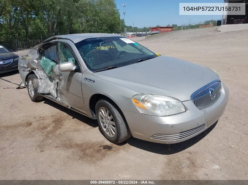 2007 Buick Lucerne Cx VIN: 1G4HP57227U158731 Lot: 39488972