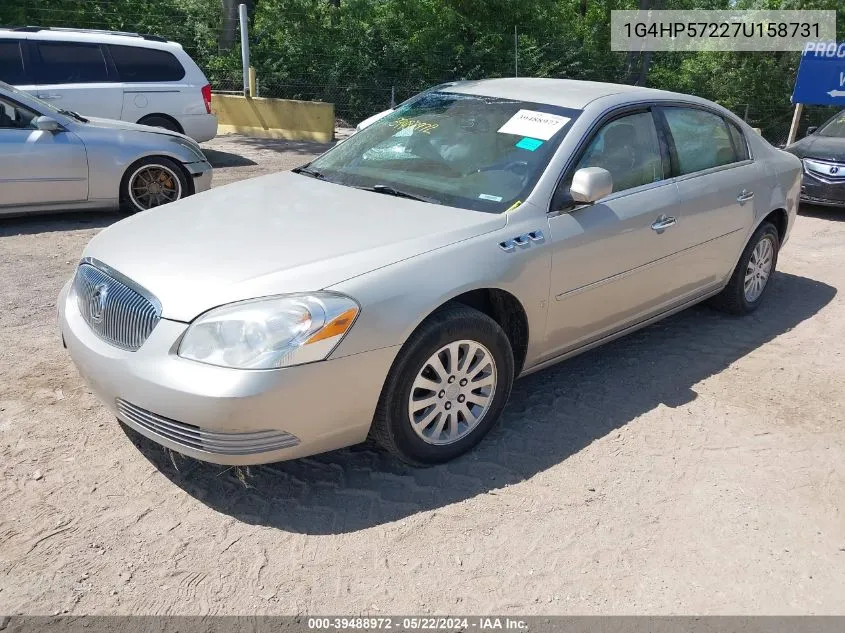 2007 Buick Lucerne Cx VIN: 1G4HP57227U158731 Lot: 39488972