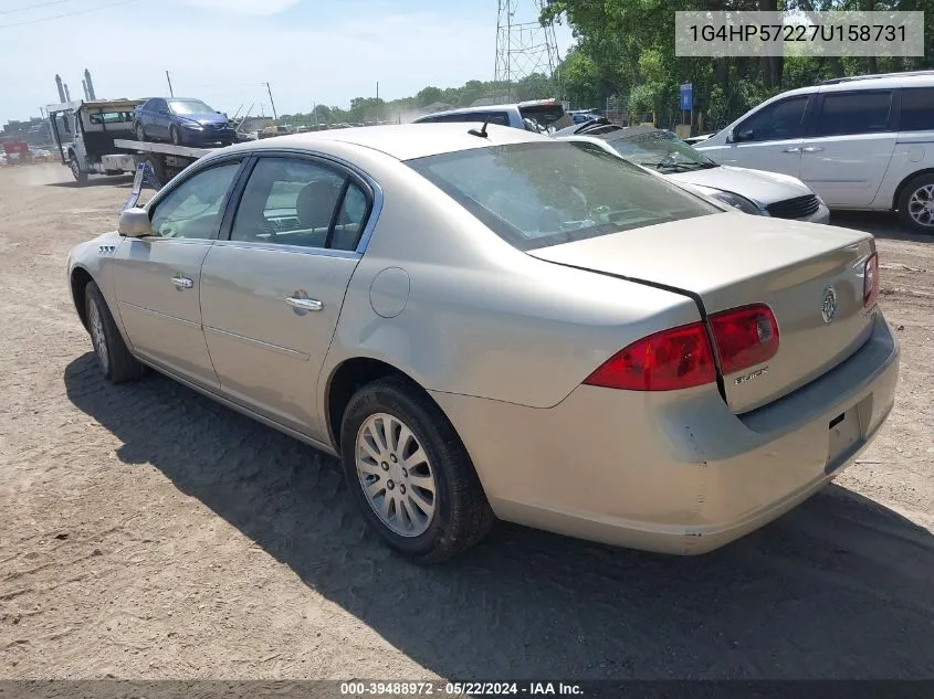 2007 Buick Lucerne Cx VIN: 1G4HP57227U158731 Lot: 39488972