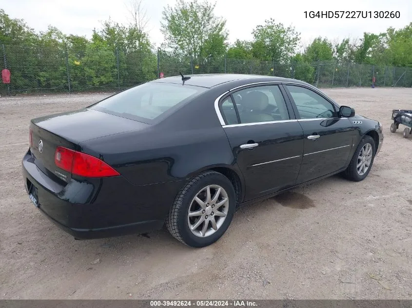 2007 Buick Lucerne Cxl VIN: 1G4HD57227U130260 Lot: 39492624