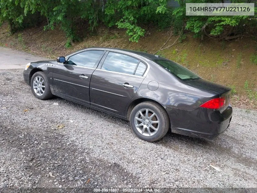 1G4HR57Y77U221126 2007 Buick Lucerne Cxl