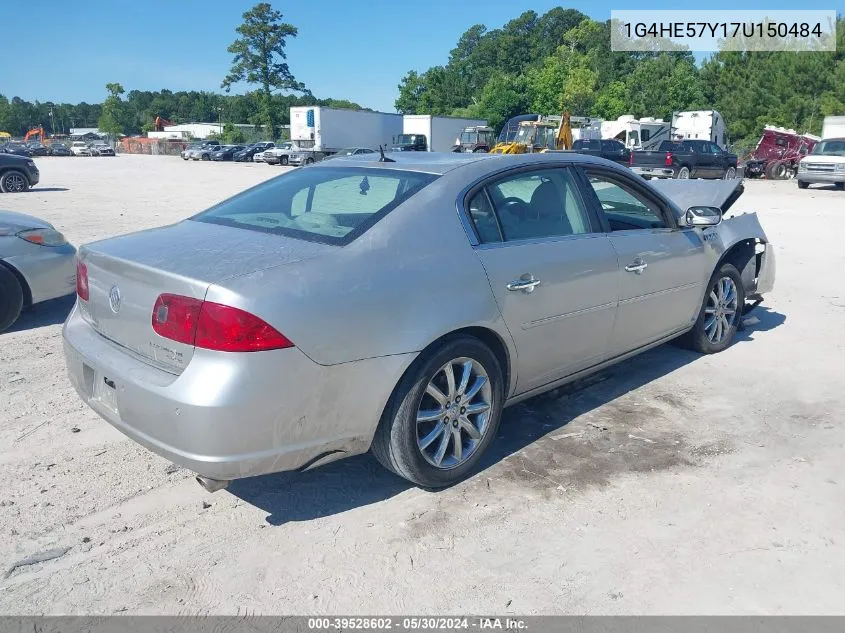 2007 Buick Lucerne Cxs VIN: 1G4HE57Y17U150484 Lot: 39528602