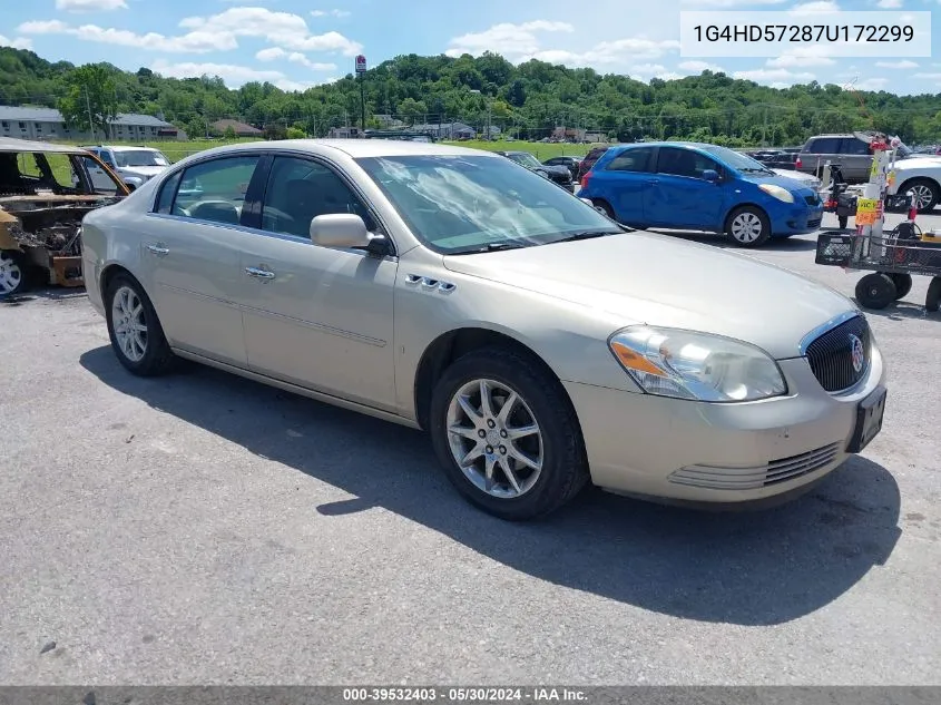 2007 Buick Lucerne Cxl VIN: 1G4HD57287U172299 Lot: 39532403