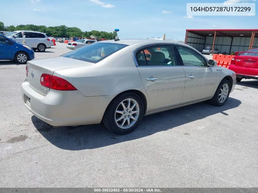 2007 Buick Lucerne Cxl VIN: 1G4HD57287U172299 Lot: 39532403