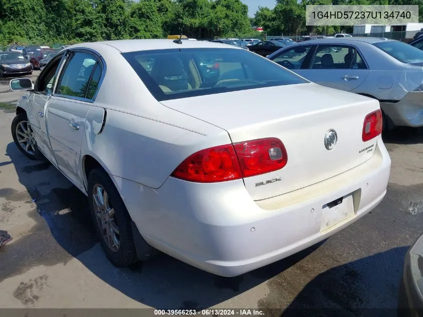 2007 Buick Lucerne Cxl VIN: 1G4HD57237U134740 Lot: 39566253