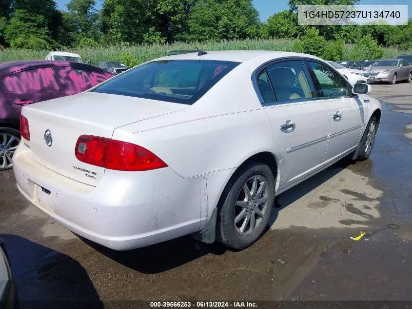 2007 Buick Lucerne Cxl VIN: 1G4HD57237U134740 Lot: 39566253