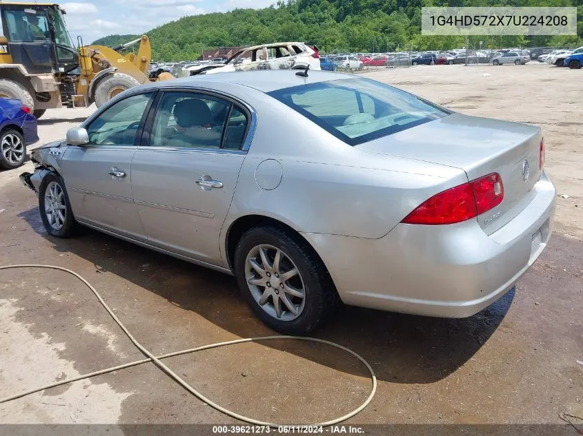 2007 Buick Lucerne Cxl VIN: 1G4HD572X7U224208 Lot: 39621273