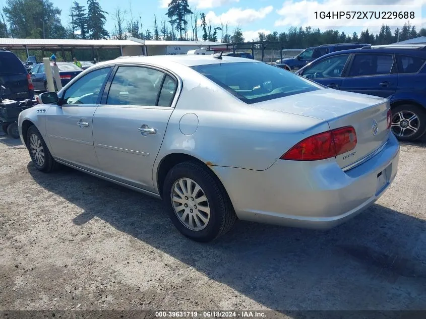 2007 Buick Lucerne Cx VIN: 1G4HP572X7U229688 Lot: 39631719