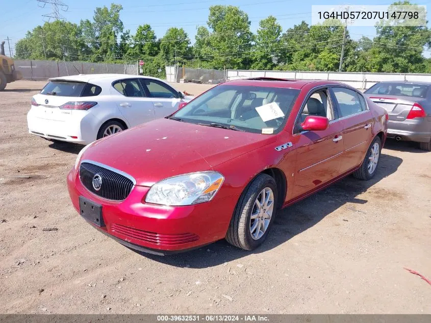 2007 Buick Lucerne Cxl VIN: 1G4HD57207U147798 Lot: 39632531